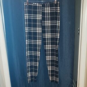 Women's Black and White Leggings Pants